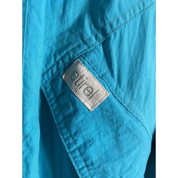 VINTAGE ETIREL Bright Turquoise One Piece Snow Ski Suit Women’s Size 36 / 6-8 - Picture 5 of 12